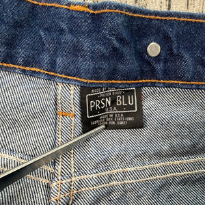 Prison Blues USA Double Knee Jeans Carpenter Suspender Buttons 40x32