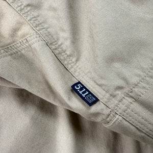 5.11 Tactical XPRT Rapid Shirt Ortholite Long Sleeve Shoulder Pads Tan Men's M