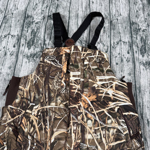 Drake Waterfowl Systems Insulated Camo Bib Overalls Men’s L Advantage Max-4 HD