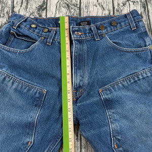 PRSN BLU Prison Blues Double Knee Work Jeans USA Made Blue Denim Men’s 38