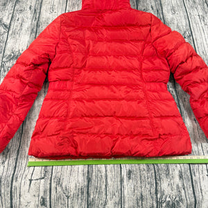The North Face 550 Down Puffer Jacket Red Hooded Women’s L