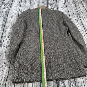 VTG Polo Ralph Lauren Tweed Jacket Wool Herringbone Sport Blazer Italy Made 42L