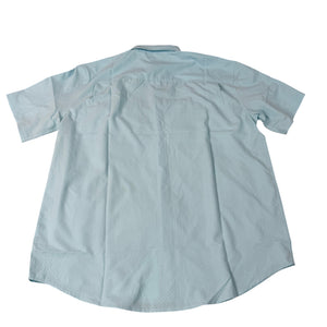 NWT Huk Tide Point SS Button-Down Fishing Shirt Men’s XL Light Blue Performance