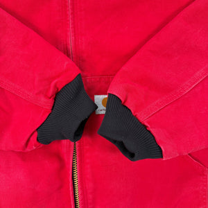 Carhartt J140 Active Jacket Quilted Flannel Lined Firm Duck Red XLT USA Made