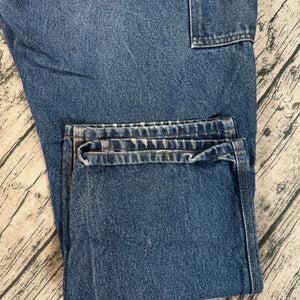 Carhartt B07 DNM Carpenter Jeans Mens 38x30 Dirt Stains Dungaree Fit Double Knee