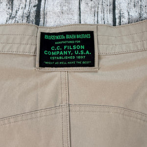 Birdwell Beach Britches x Filson Cargo Shorts Mens S Khaki Utility Surf Outdoor