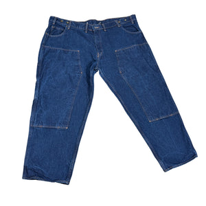Prison Blues USA Made Carpenter Jeans Men’s 52x30 Heavy Denim Suspender Buttons