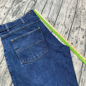 Prison Blues USA Made Carpenter Jeans Men’s 44x32 Heavy Denim Suspender Buttons