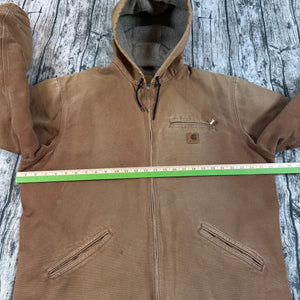 Carhartt J141 BRN Men’s X-Large Brown Sandstone Sierra Sherpa Lined Jacket Coat