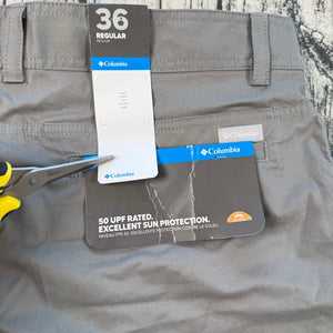 Columbia Mens Shorts Size 36 Millers Creek Cargo Short Omni-Shade 50 UPF NWT