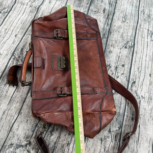 Fossil Lineage Framed Doctor/Lawyer Gladstone Bag – Cognac Brown Genuine Leather