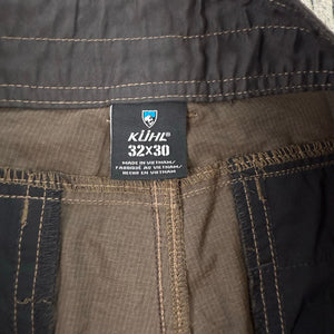 KÜHL Men’s Pants 32x30 Brown Outdoor Hiking Climbing Nylon Blend