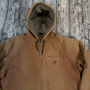Carhartt J141 BRN Men’s X-Large Brown Sandstone Sierra Sherpa Lined Jacket Coat
