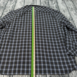 5.11 Tactical Shirt Mens XL Black Gray Yellow Plaid Cotton Concealed Snap NWOT