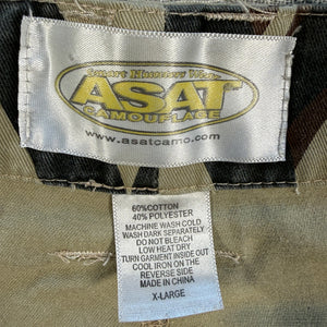 Vintage ASAT Camouflage Cargo Hunting Pants Men’s XL ~40” Waist Made USA