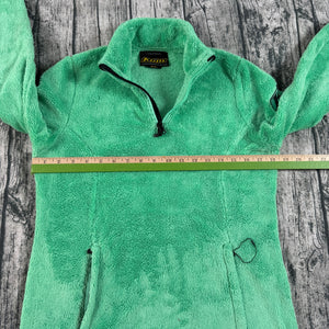 Klim Cascade 1/4 Zip Fleece Pullover Teal Green Sherpa Fleece Women's S