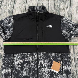 NWT The North Face Denali Jacket Men’s L Black Marbled Polartec Fleece Outdoor