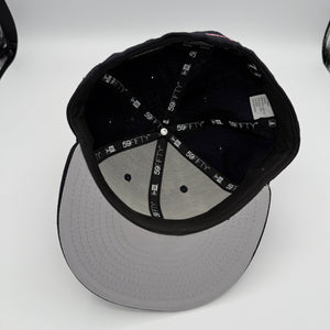 Supreme New Era 59FIFTY Navy Wool Fitted Cap Ice S Logo Size 7 3/8