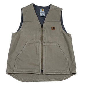 Carhartt V13 TAN Work Vest Blanket Lined USA Union Made Men's M Regular