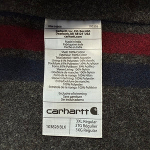 NWT Carhartt 103828 BLK Detroit Jacket Black 3XL Blanket Lined