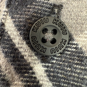 KUIU Flannel Shirt Jacket Gray Plaid Men's XXL Button Front