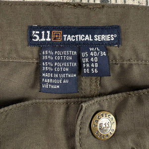 5.11 Tactical Pants Green Cargo Men's 40x34