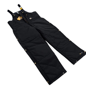 NWT Carhartt R33 BLK Yukon Arctic Insulated Bib Overalls Men’s 40x30 Black
