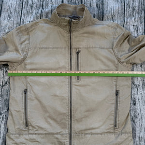 KUHL Men’s XXL Tan Jacket Canvas Outdoor Fleece Lined Coat Patina Dye Workwear