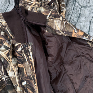 Drake Waterfowl Systems Insulated Camo Bib Overalls Men’s L Advantage Max-4 HD