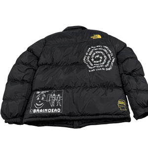 The North Face x Brain Dead Nuptse 700 Down Puffer Jacket Black Men's 2XL