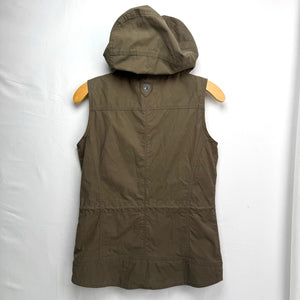 KÜHL Stryka Vest Hooded Full Zip 2156 Khaki Green Women’s Small