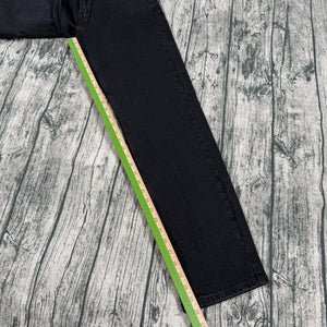 Levi's 505 Regular Jeans Black Stretch Straight Leg Men's 30x32 NWT