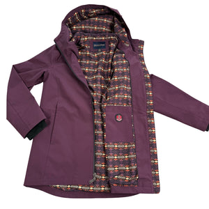 Pendleton Rain Coat Women's Winterbloom Hooded Aztec Lined Waterproof Jacket S