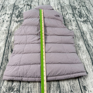The North Face Nuptse 700 Down Puffer Vest Purple Full Zip Women's S