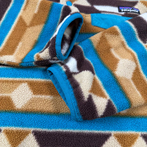 Patagonia Synchilla Aztec Snap T Fleece Pullover Hiking Jacket Women's M