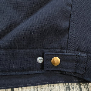 Vtg 2008 Carhartt J01 DNY Detroit Jacket Dark Navy - Made in USA - Excellent 44
