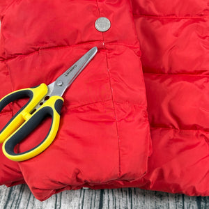 The North Face 550 Down Puffer Jacket Red Hooded Women’s L