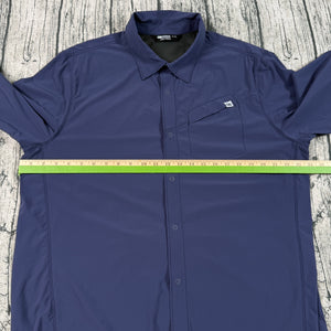 Outdoor Research Astroman Long Sleeve Sun Shirt Men’s XL Blue Lightweight UPF