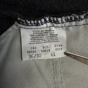 VTG 90s Levi's Jeans Mens 36x30 Black Faded Orange Tab Canada Made Y2K
