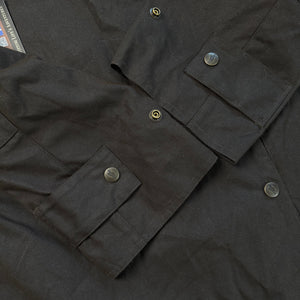 NWT Outback Trading Low Rider Oilskin Duster Full-Length Coat Brown L Waterproof