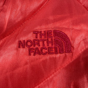 The North Face 550 Goose Down Puffer Vest Women’s M Red Quilted Jacket Insulated
