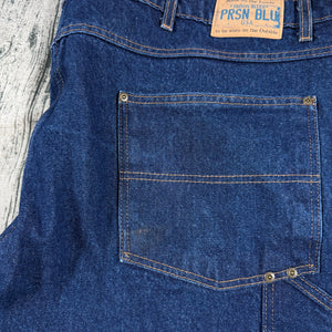 Prison Blues USA Made Carpenter Jeans Men’s 52x30 Heavy Denim Suspender Buttons