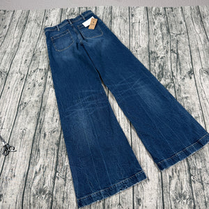 Polo Ralph Lauren Concept Blue Wide Leg Jeans Women’s 27 NWT