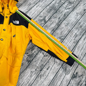 Vtg 80's The North Face Men's Size M Gore-Tex Shell Jacket Yellow Mountain Light