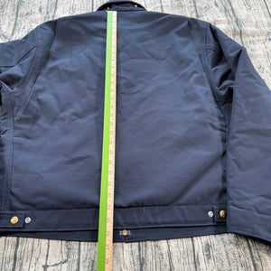 Vtg 2008 Carhartt J01 DNY Detroit Jacket Dark Navy - Made in USA - Excellent 44