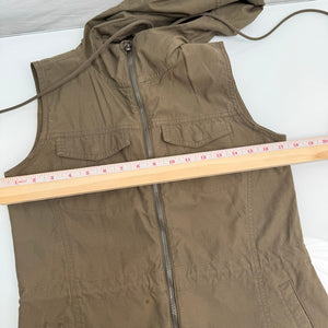 KÜHL Stryka Vest Hooded Full Zip 2156 Khaki Green Women’s Small