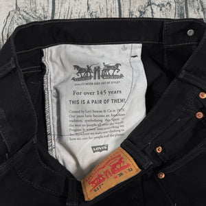 Levi’s 517 Black Bootcut Jeans Men’s W36 L32 Straight Fit Cotton Denim