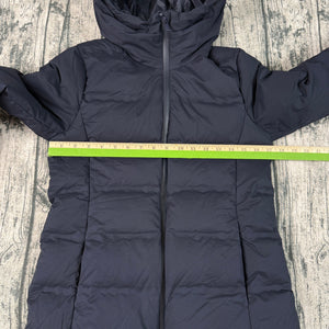 UNIQLO Ultra Light Down Hooded Puffer Jacket Navy Women's S
