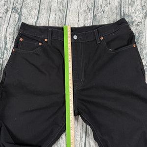 Levi’s 517 Black Bootcut Jeans Men’s W36 L32 Straight Fit Cotton Denim