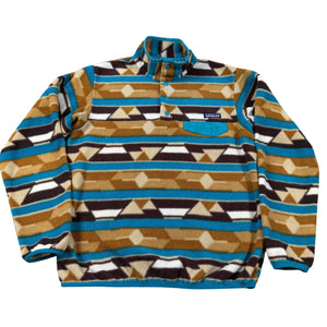 Patagonia Synchilla Aztec Snap T Fleece Pullover Hiking Jacket Women's M